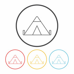 tent line icon