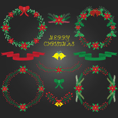 Chalkbard Christmas Floral collections