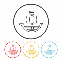 boat line icon