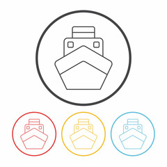 boat line icon