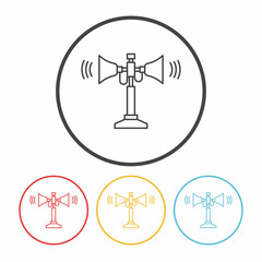 loudspeaker line icon