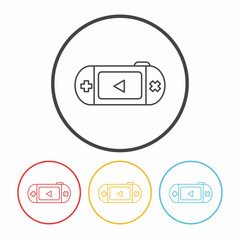 game controller line icon