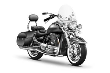 Fototapeta premium elegantes schweres Motorrad, freigestellt
