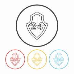 Internet Protection line icon