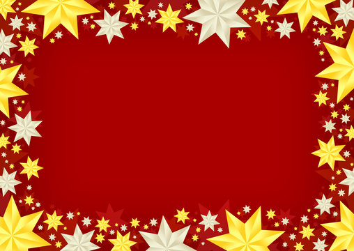 Weihnachtsmotiv als Hintergrundbild und Rahmen im Din-A-Format mit Beschnittzugabe