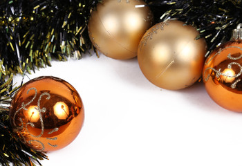 orange balls christmas ornament
