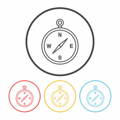 compass line icon