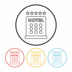 hotel line icon