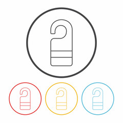 Not disturb line icon