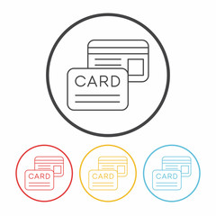credit card line icon