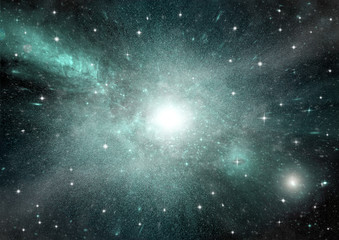 galaxy in a free space