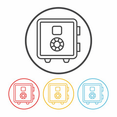 Safety Deposit Box line icon