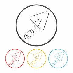 shovel line icon