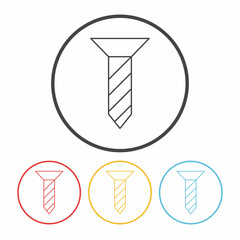 screw line icon