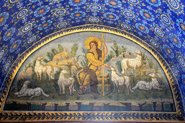 Mosaics from Galla Placida's Mausoleum - obrazy, fototapety, plakaty