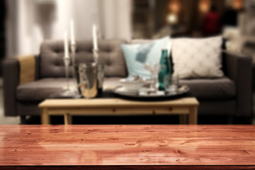 sofa and table 