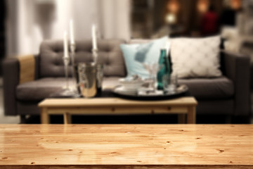 sofa and table 