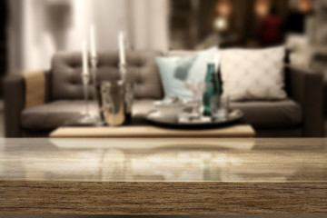 sofa interior and desk top 