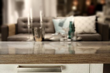 sofa interior and desk top 