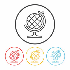 Globe line icon