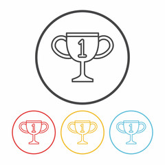 Trophy line icon