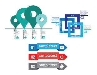 Infographic set Vector illustration. can be used for workflow layout, banner, diagram, number options, step up options, web design