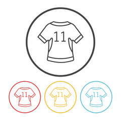 Sportswear line icon
