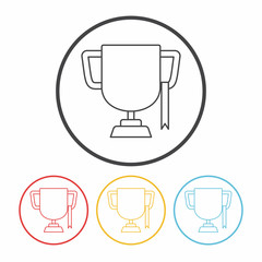 Trophy line icon