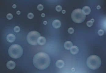 Blurred background with bubbles