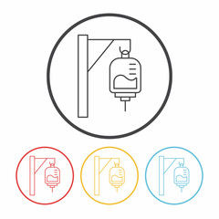 medical drip line icon