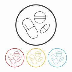 medicine line icon