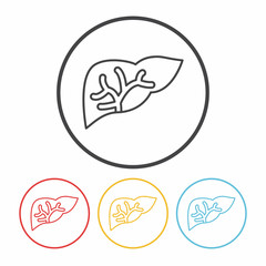 Fototapeta premium Organ line icon