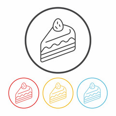 cake line icon