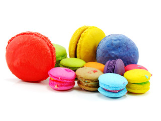tasty colorful macaroon a french sweet delicacy tasty colorful macaroon variety closeup