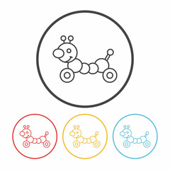 baby toy line icon