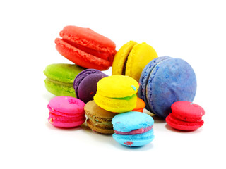 tasty colorful macaroon a french sweet delicacy tasty colorful macaroon variety closeup