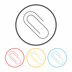 Binder Clip line icon