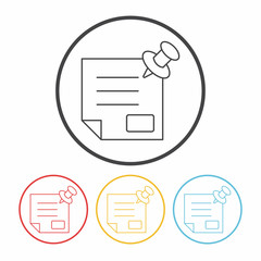 office files line icon