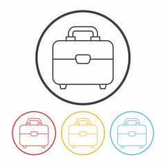 Obraz premium briefcase line icon