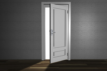 An open door