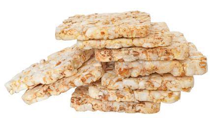 Heap slice of crispbread