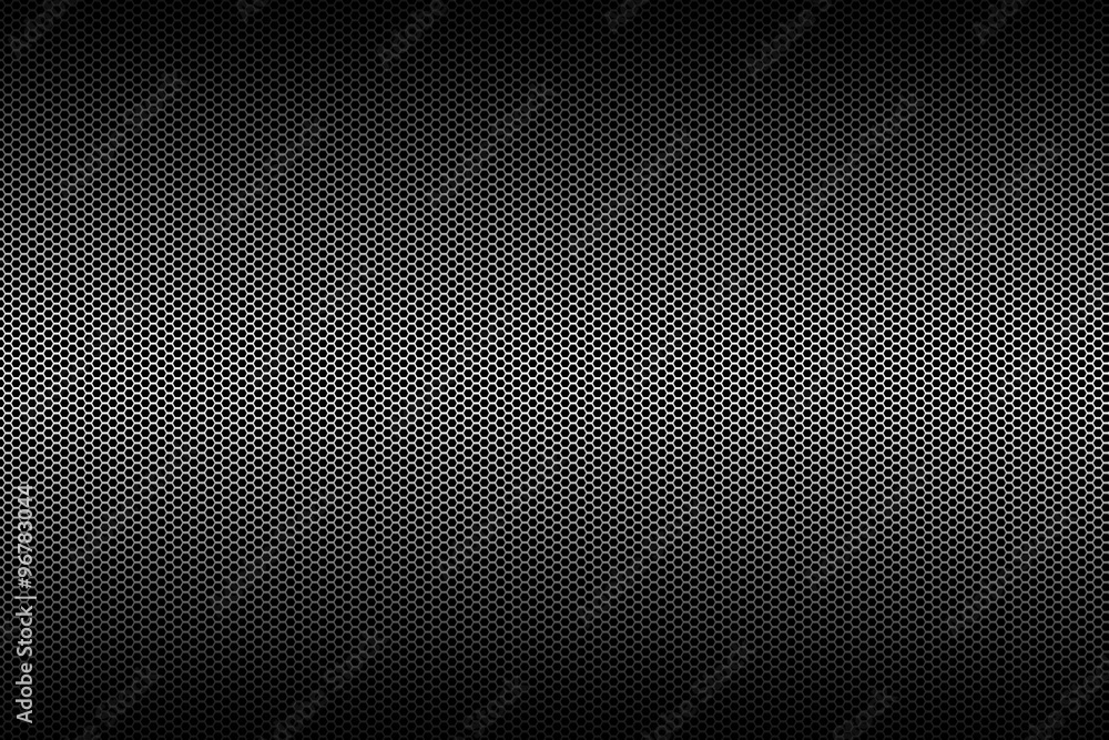 Wall mural black metallic mesh background texture