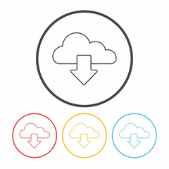 i-cloud line icon