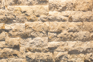 Interior wall made by stone tiles