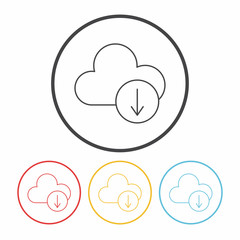 i-cloud line icon