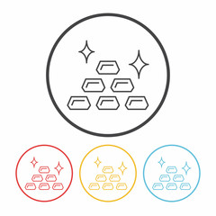 financial money symbol line icon