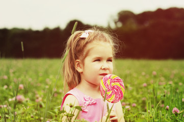  girl on the meadow