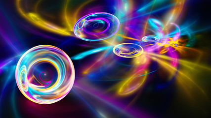 Abstract image. Fractal Wallpaper on your desktop. Digital artwork for creative graphic design. Format 16:9 widescreen monitors.