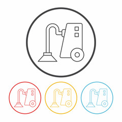 Vacuum cleaner line icon