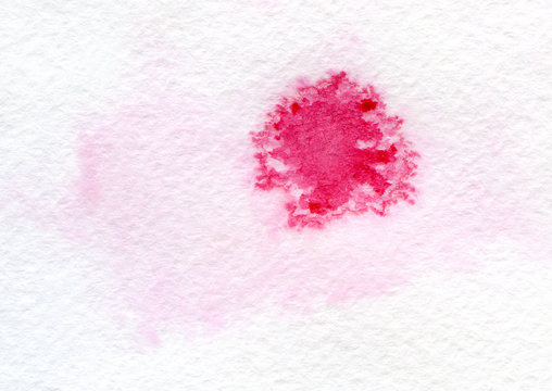 Blot the wet watercolor on textured paper